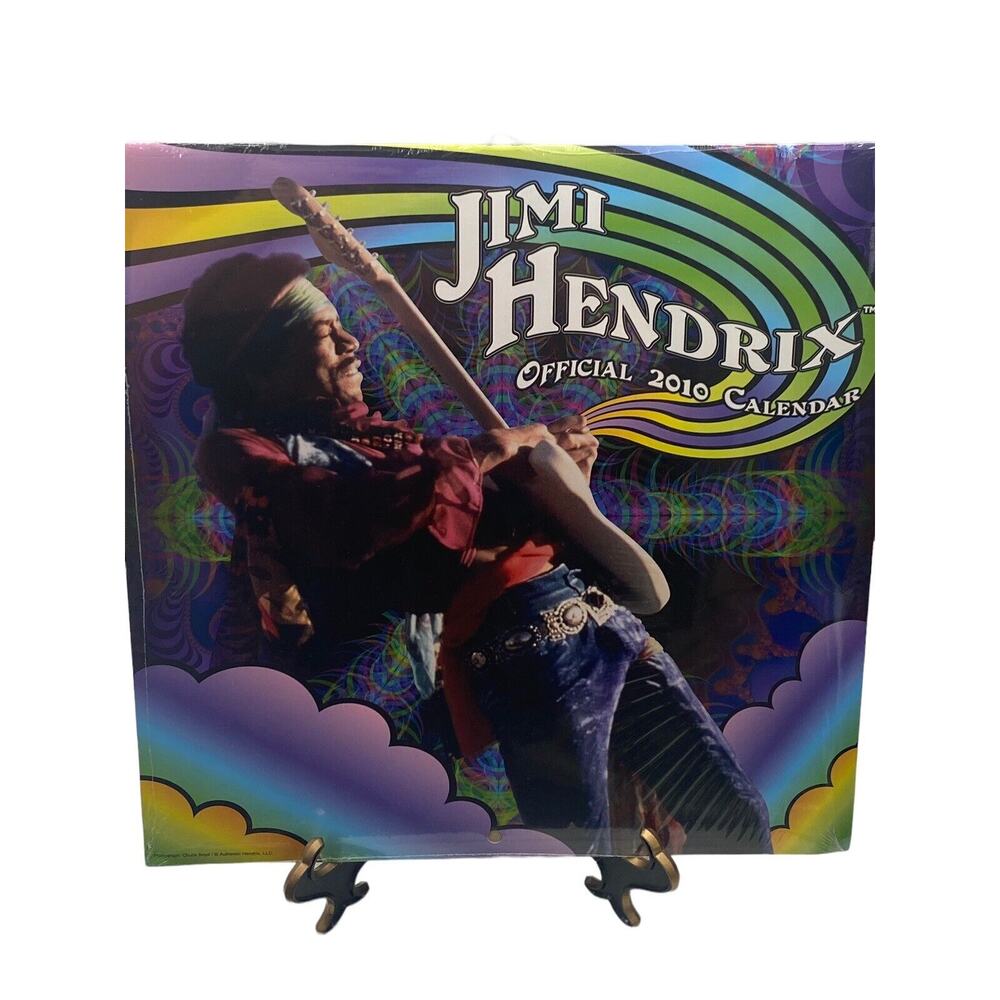 Official 2010 Jimi Hendrix Wall Calendar New Sealed Collectors Item Memorabilia